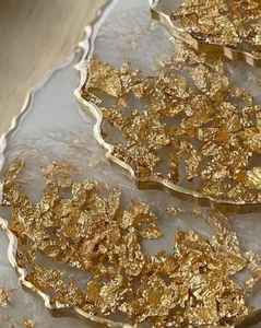 Flower Epoxy Resin <b>Coasters</b> <b>with</b> <b>Holder</b> <b>Set</b> Molds Custom Logo UV Printing Durable Wedding Favors & Bridal Party Gifts - Product Image 2