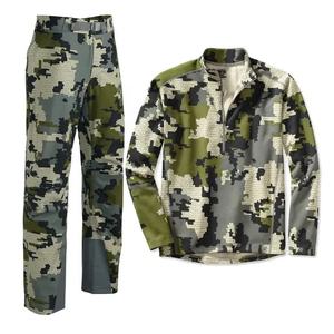 Combinaison de chasse classique en polyester imprimé, respirante et de haute qualité pour hommes, tenue de camouflage chaude pour l'automne - Product Image 2
