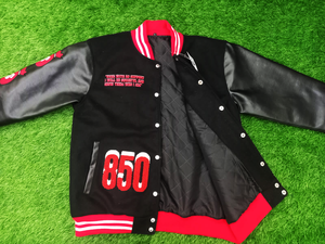 Fabricant OEM de premier plan, veste varsity de haute qualité pour hommes, broderie personnalisée, veste varsity de baseball, dernier produit, taille plus - Product Image 3