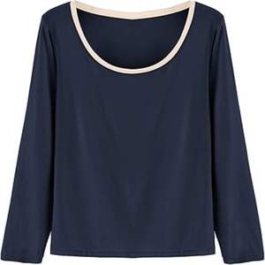 Conjunto de pijama de manga larga con cuello redondo para mujer al por mayor - Product Image 1