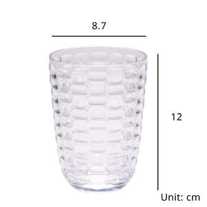 [Holar] Taiwán hizo inastillable reutilizable 16 onzas Highball Glassware Plástico transparente Diseño de maíz Vaso de cristal - Product Image 2