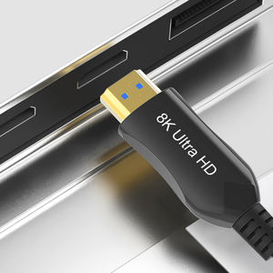 Câble optique actif <span class=keywords><strong>HDMI</strong></span> 2.1/2.0 de qualité supérieure, ultra haute définition 8K, fibre d'aramide, ultra haute vitesse, mâle vers mâle, certifié Plenum - Product Image 6