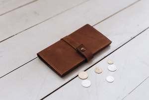 Fábrica al por mayor nueva moda de lujo Vintage antirrobo abierto largo señoras tarjetero carteras minimalista monedero de cuero genuino - Product Image 6