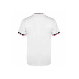 Offre Spéciale hommes été formel soie T-Shirt 100% coton couleur unie sans couture à manches courtes respirant sport course T-Shirts - Product Image 6