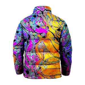 Manufacturer Winter Windproof Custom Design Sublimated Puffy Winter Bubble Jacket / Custom Sublimation Breathable <b>Poly</b> <b>Filled</b> Winter Padded Puffer Jacket - Product Image 2