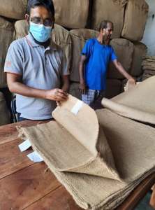 Excellent Quality Low Price Jute Twill Bag Premium Quality 100% Nature Jute <b>Hessian</b> <b>Sacking</b> Gunny Bag from Bangladesh - Product Image 4