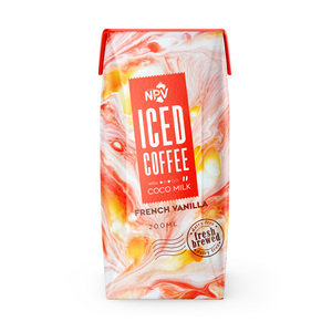 Caja de papel de 200ml, suministro de leche de coco con sabor a capuchino, etiqueta privada con bajo nivel de cantidad mínima - Product Image 2