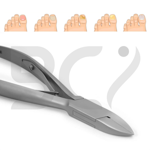 Coupe-ongles pour pieds en acier inoxydable, outils de soin des pieds, logo personnalisé, pointes pointues, ouverture large, courbé - Product Image 5