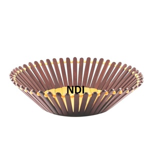 Cesta de frutas de madera personalizada cocina Catering uso encimera cesta decorativa soporte Venta caliente - Product Image 2