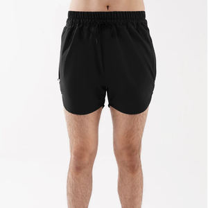 Vente en gros de shorts de sport pour hommes confortables et décontractés à séchage rapide Shorts de basket-ball en toile solide à fente à l'ourlet Fabriqué HP - Product Image 1