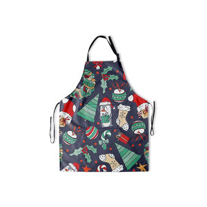 Haute durabilité de qualité fine pur coton conception personnalisée bavoir de cuisine prix de gros tablier sans manches - Product Image 3