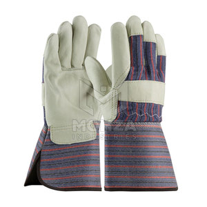 Gants de travail robustes antidérapants à meilleure adhérence, résistants aux coupures, en cuir, sur mesure, pour la sécurité au travail - Product Image 6