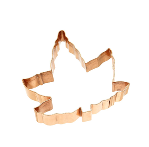 แหวนแม่พิมพ์เค้กมูสทรงกลมทำจากทองแดง3นิ้วชุด1ชิ้นสำหรับการออกแบบชิ้นรูปใบไม้ - Product Image 1