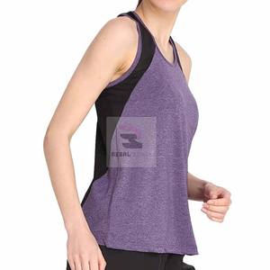 Camisetas sin mangas de gimnasio de alta calidad para mujer Ropa de gimnasio con logotipo personalizado transpirable y sin costuras para yoga - Product Image 3