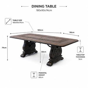 Tavolo da Pranzo Quadrato in Alluminio Pressofuso Durevole con Gambe in <span class=keywords><strong>Ferro</strong></span> <span class=keywords><strong>Battuto</strong></span>, Stile Europeo, Arredamento da Esterno per Giardino - Product Image 4