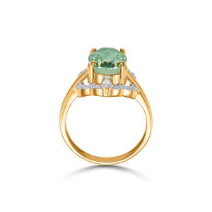 Emerald Cut Zircon Geometric Gold <b>Ring</b> for <b>Boys</b> Wedding Jewelry - Product Image 5