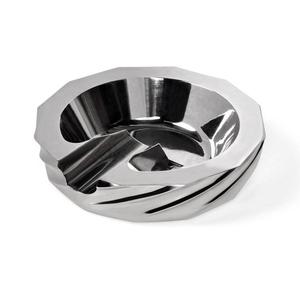 Cendrier en acier inoxydable argenté poli miroir, cendrier de luxe portable antidérapant pour bureau et maison, cendrier sans fumée pour cigares, cendrier antirouille - Product Image 4