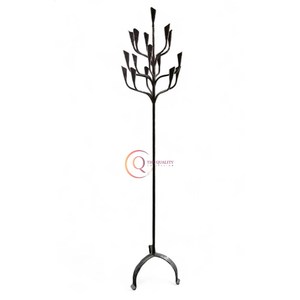 Candélabre éclaircissant d'excellente conception en métal de couleur noire Candélabre de pièce maîtresse de table unique du fabricant et de l'exportateur - Product Image 1