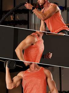 Débardeurs à séchage rapide décontractés de grande taille pour hommes chemise sans manches en tricot pour l'entraînement et la musculation athlétique - Product Image 6