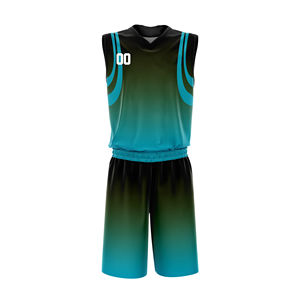 BSCI Short de basket-ball d'été pour hommes confortable grande taille sans manches uniforme d'entraînement respirant imprimé pour le basket-ball en plein air - Product Image 1