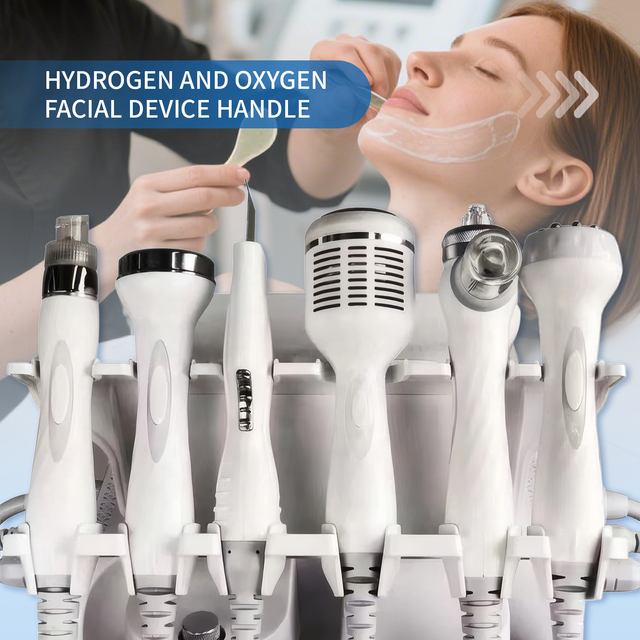 Professional H2O2 Small Bubble & Dermabrasion Beauty Machine Handle for Deep Cleansing Pore Tightening Facial Care in Salon