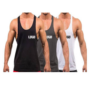 Vente en gros Coton Personnalisé Hommes Muscle Gym Running Stringer Débardeurs pour une Vie Active Musculation Fitness Débardeurs - Product Image 5