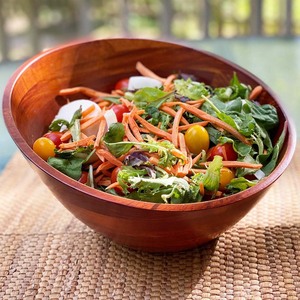 Ensemble de 4 bols en bois d'acacia massif pour salade de fruits, collation, bonbons, bols en bois pour table à manger, bol personnel Offre Spéciale bas prix - Product Image 2