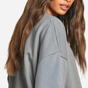 Sweat-shirt à col rond et manches longues, design tendance, surdimensionné / Matériel durable de haute qualité pour un ajustement confortable - Product Image 5