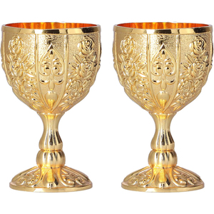 Cocktail <b>Glass</b> Wine Goblet Handmade Brass <b>Glasses</b> Floral Embossed Design Wine Drinking Barware Accessories Supply High Quality - Product Image 3