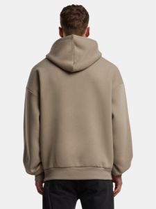 Nueva Sudadera con capucha de poliéster de invierno Sudadera con capucha unisex para hombre de tela sólida logotipo impreso personalizado Sudadera con capucha de gran tamaño para hombres - Product Image 6