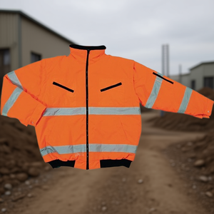 Chaqueta de Piloto de Alta Visibilidad Naranja Talla M, Equipo Esencial de Seguridad y Supervivencia - Product Image 3