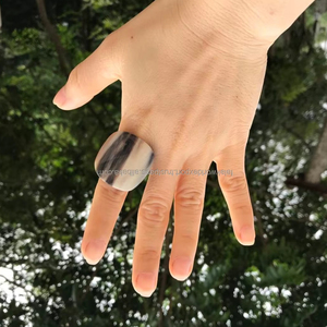 Cuerno de búfalo ajustable, anillos de joyería de moda, artesanías naturales de calidad con personalización para niñas de Falak World Export - Product Image 3