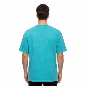T-shirt pour homme en coton 100% délavé à l'acide, style rétro, doux, léger, respirant, séchage rapide, parfait pour la salle de sport, le sport et les occasions décontractées - Product Image 3