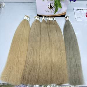 Haute qualité un donneur Vietnam vierge cuticule alignée droite soyeuse douce Extensions de cheveux brésiliens Style de vague réelle confiance crue - Product Image 3