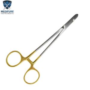 Pinzas para Retorcer Alambres de 6 Pulgadas con Puntas de Carburo de Tungsteno, Instrumento Quirúrgico de Acero Inoxidable, Alto Agarre, Diseño Duradero en Oro TC - Product Image 5