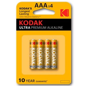 4 pezzi. Batterie Kodak Ultra Premium AAA LR3 (Blister) - Product Image 1