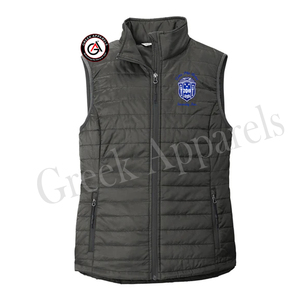 Zeta Phi Beta Sorority y fraternidad Chaleco acolchado con letras griegas | Sorority Women ZPB chaleco acolchado - Product Image 4