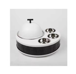 Cacerola de comida moderna de acero inoxidable pulido dorado de Calidad exclusiva, ollas redondas de lujo de alta exigencia para servidor de alimentos - Product Image 5