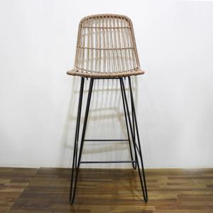 Comhome-Natural Plastic <b>Rattan</b> Recliner with Built-in <b>Storage</b> and Matching <b>Cushions</b> for Comfortable Lounging - Product Image 3
