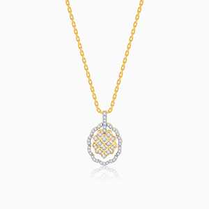 Grab Gold Honeycomb Diamond Pendant Joyería elegante y lujosa para mujer - Product Image 5