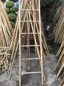 Escalera de bambú de estilo rústico, ideal para proyectos de decoración, estilismo de interiores y uso doméstico, con la mejor oferta disponible. - Product Image 4