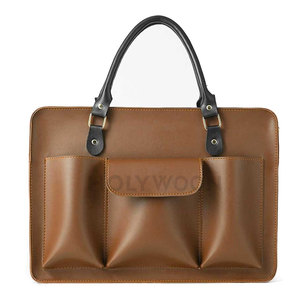 Sac à ordinateur portable en cuir simple et élégant pour hommes, grande capacité, design confortable pour le transport, idéal pour le travail de bureau et les activités quotidiennes - Product Image 2