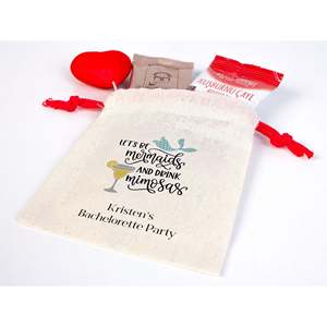 Pochettes et sacs de récupération personnalisés pour kit de survie après une soirée enterrement de vie de jeune fille, avec impression sérigraphique pour emballage artisanal anti-poussière, personnalisables - Product Image 3