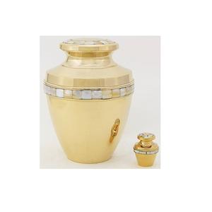 โกศบรรจุอัฐิทองเหลืองประดับมุก ผลิตโดย Razvi International อินเดีย - Product Image 6