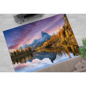 Tapis Paysage Dolomites Lac de Fédéra : Décoration d'intérieur lavable en machine, Tapis en chenille - Product Image 4