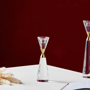 Elegant Glass <b>Candle</b> Holder Stylish Table Centerpiece Decorative Accent Romantic And Ambient Home Display - Product Image 3