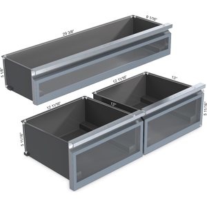 Réfrigérateur/Congélateur Électrique à Montage Inférieur en Acier Inoxydable Master Cool 36 Pouces 2026 KFMC3642L, Panneau à Charnière Gauche, Ligne de Base Inférieure - Product Image 2