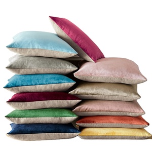 Venta al por mayor de funda de cojín de terciopelo sólido decorativo cuadrado Fundas de cojín funda de cojín para sofá dormitorio 18x18 pulgadas 45x45 cm - Product Image 3