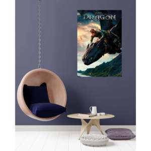 วิธีการฝึกมังกรของคุณให้เชื่อฟัง โปสเตอร์ภาพยนตร์แอนิเมชั่นโดยฮิกส์สำหรับแฟนๆอนิเมะ! - Product Image 2