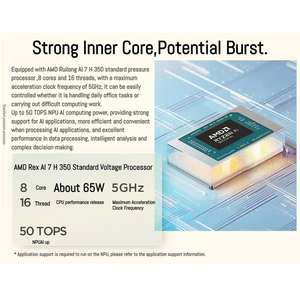 L e n o V o Think Book 16 + Laptop empresarial A M D R y Z e n AI 7 H 350 32GB 1TB 16 pulgadas IPS 3,2 K Portátiles personales y domésticos - Product Image 4